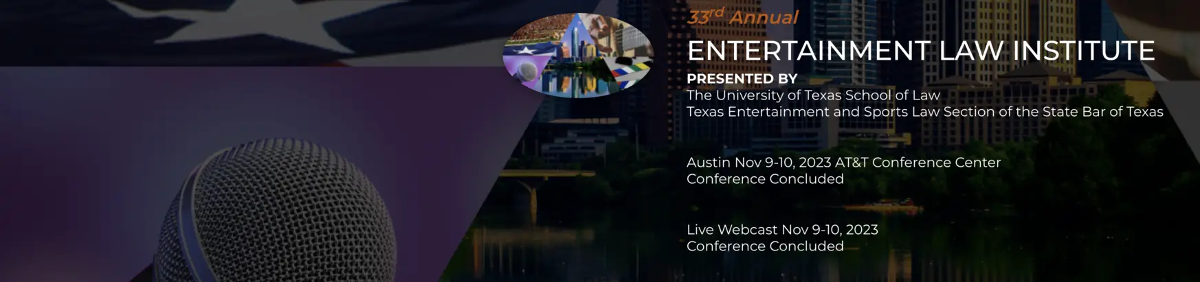 Jeremy Evans speaks at 33rd Annual Entertainment Law Institute in Austin, Texas