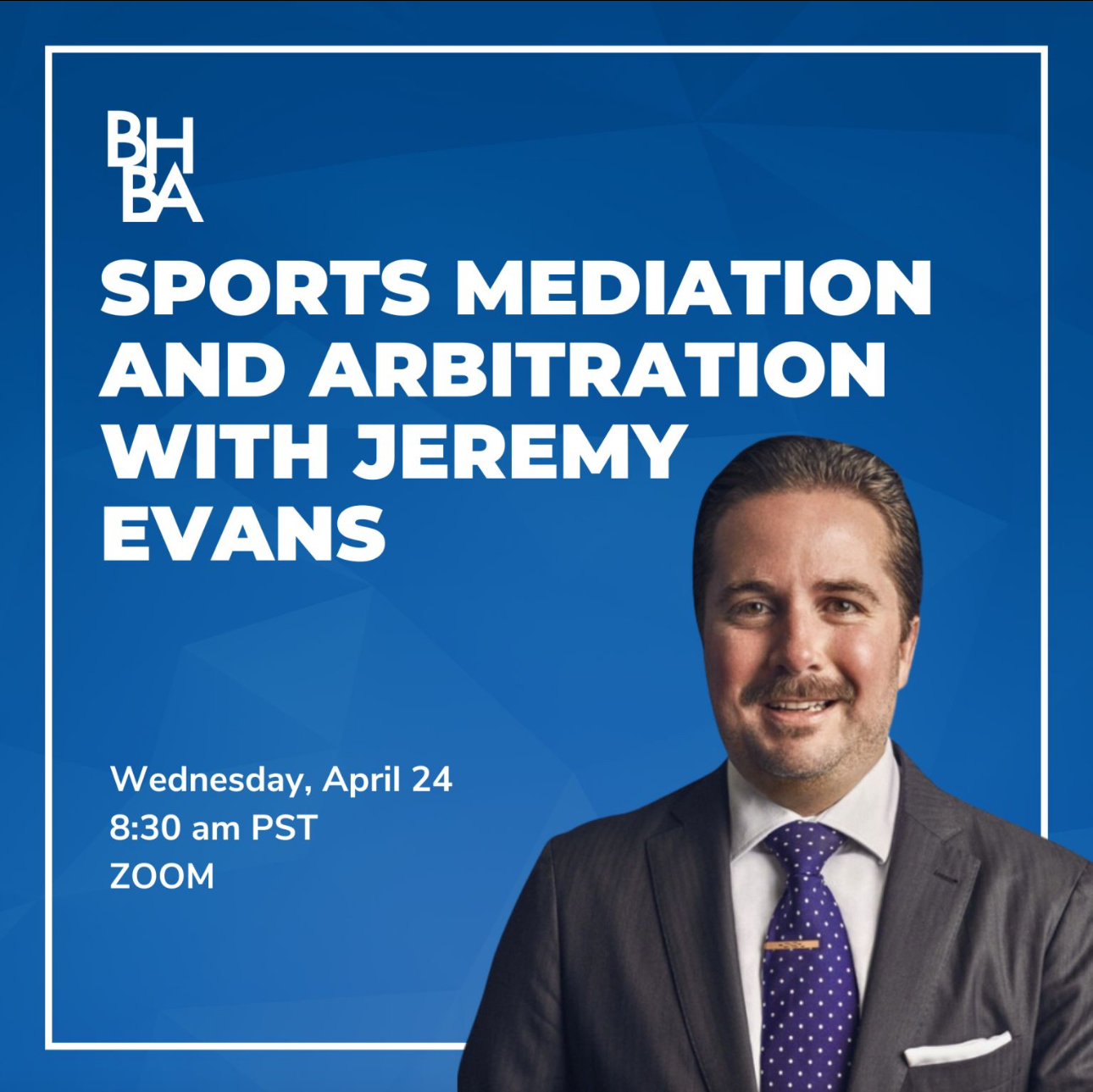 Jeremy Evans speaks at Beverly Hills Bar Association on Sports Arbitration and Mediation